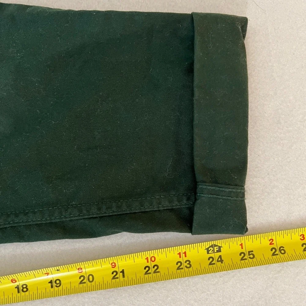 Levi's 502 Men's Stretch Slim Leg Green Pants Size 29x27.5 Regular Fit 5-Pockets